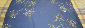 blue duvet